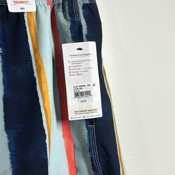 Saxx Oh Buoy 5” 2N1 DropTemp Cooling Liner Ballpark Pouch Swim Trunks Shorts NWT - Picture 5 of 10